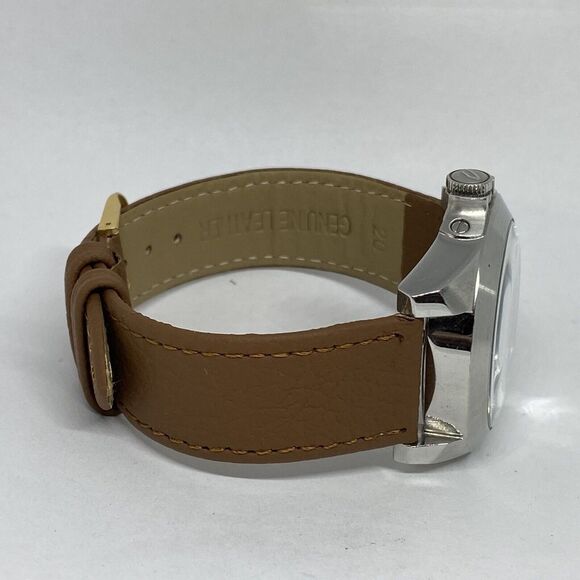 DIesel DZ-1699 Men's Brown Leather Analog Silver Dial Quartz Genuine Watch VK62 - Picture 12 of 12